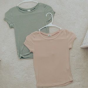 Garage Skintight Tee (blue stripe)